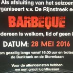Afsluiting van het seizoen op 28 mei 2016 vanaf 16.00